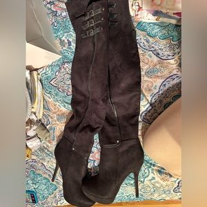 Brand new over the knee black boots